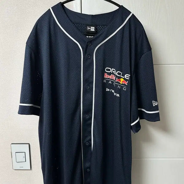 [BUNJANG] New Era x Red Bull Baseball Jersey Navy L / 뉴에라x레드불 베이스볼저지 새제품