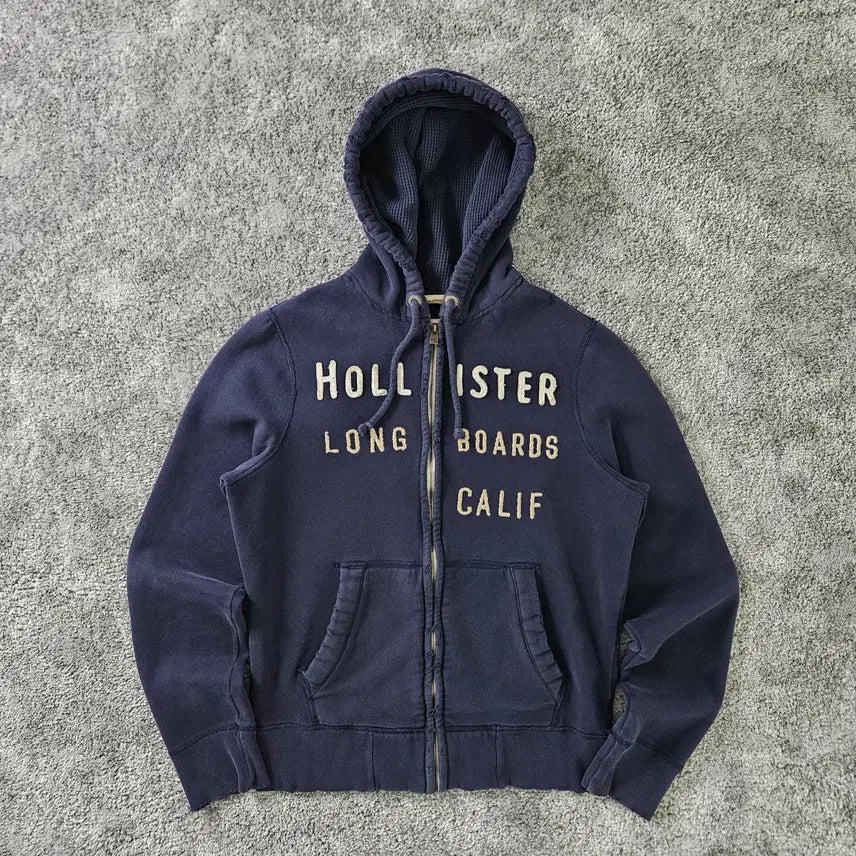 [BUNJANG] Hollister Navy Long Boards Calif. Hoodie Zip-Up / HOLLISTER 후드 집업