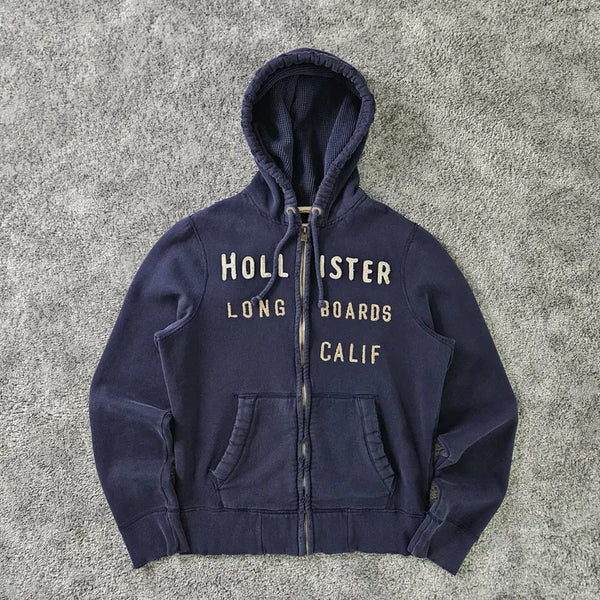 [BUNJANG] Hollister Navy Long Boards Calif. Hoodie Zip-Up / HOLLISTER 후드 집업