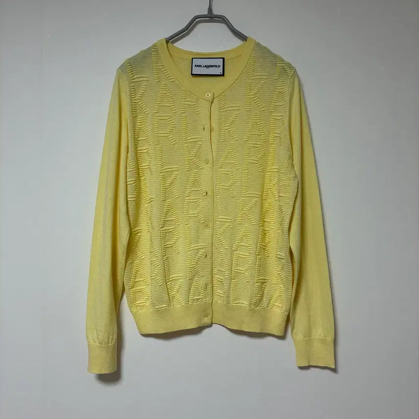 [BUNJANG] Karl Lagerfeld Yellow Cardigan / 칼라거펠트 가디건 옐로우 (55)