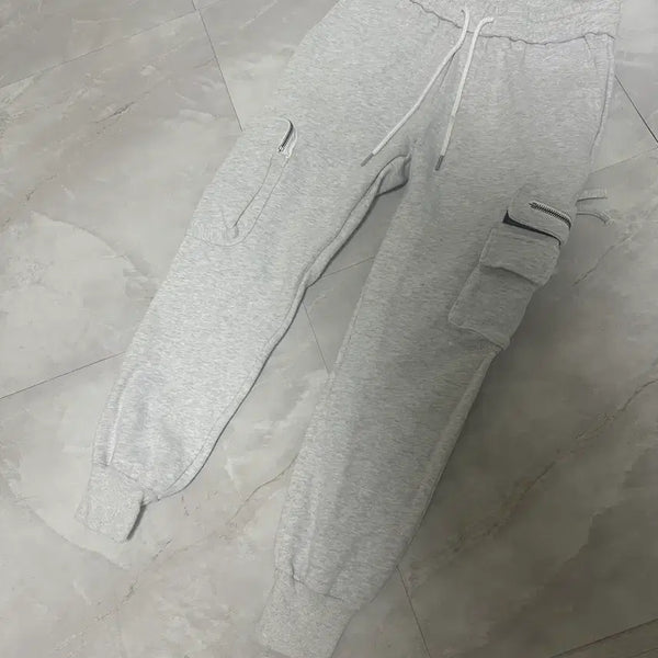 [BUNJANG] Cargo Baggy Fit Tracksuit Pants / 카고 츄리닝팬츠 배기핏