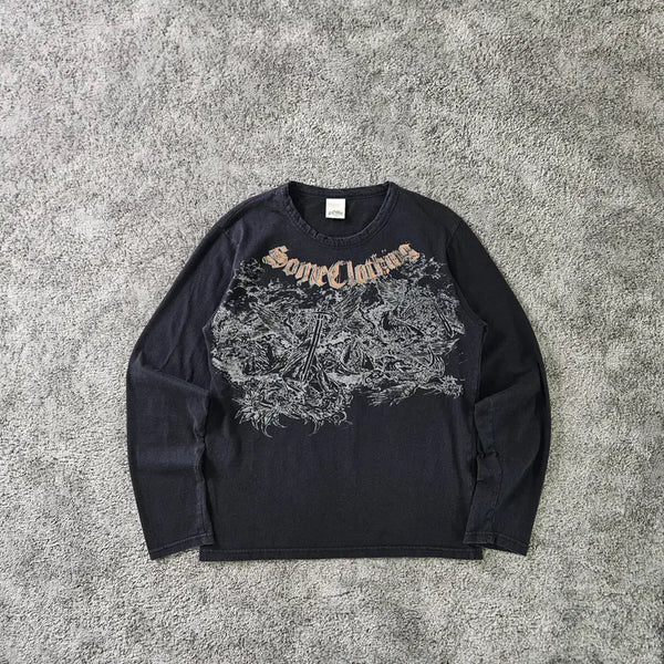 [BUNJANG] Some Clothing Graphic Long-Sleeve T-Shirt / Some 긴팔 티셔츠