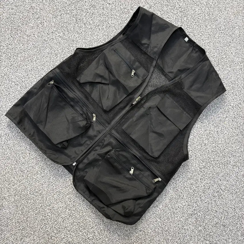 [BUNJANG] L Mesh Work Vest / L 작업용 메쉬 조끼 0722J1