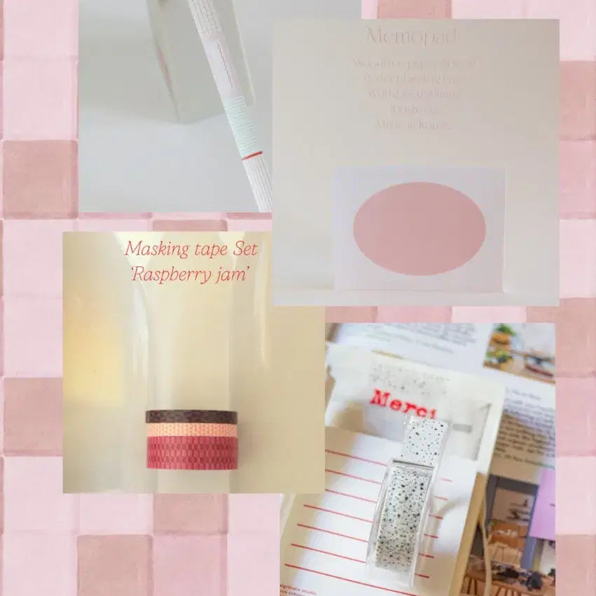 [BUNJANG] Magre-sera Washi Tape & Memo Pad Set / 6종 (재고2) 마그레세라 마테 / 메모패드