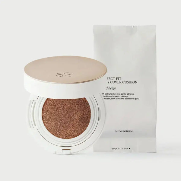 [BUNJANG] Ashemine Perfect Fit Silky Cover Cushion 15g (Includes Refill) / 아쉐미네 퍼펙트 핏 실키 커버 쿠션 15g 본품+리필