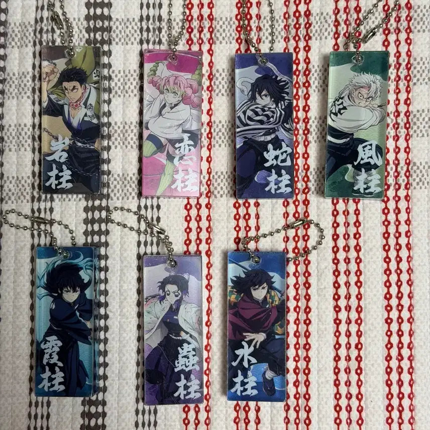[BUNJANG] Demon Slayer: Kimetsu no Yaiba Popup Random Acrylic Keychain Set / 귀멸의 칼날 팝업 랜덤 아크릴 키링 7종 전종