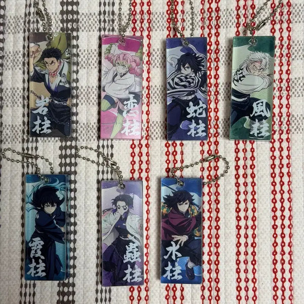[BUNJANG] Demon Slayer: Kimetsu no Yaiba Popup Random Acrylic Keychain Set / 귀멸의 칼날 팝업 랜덤 아크릴 키링 7종 전종