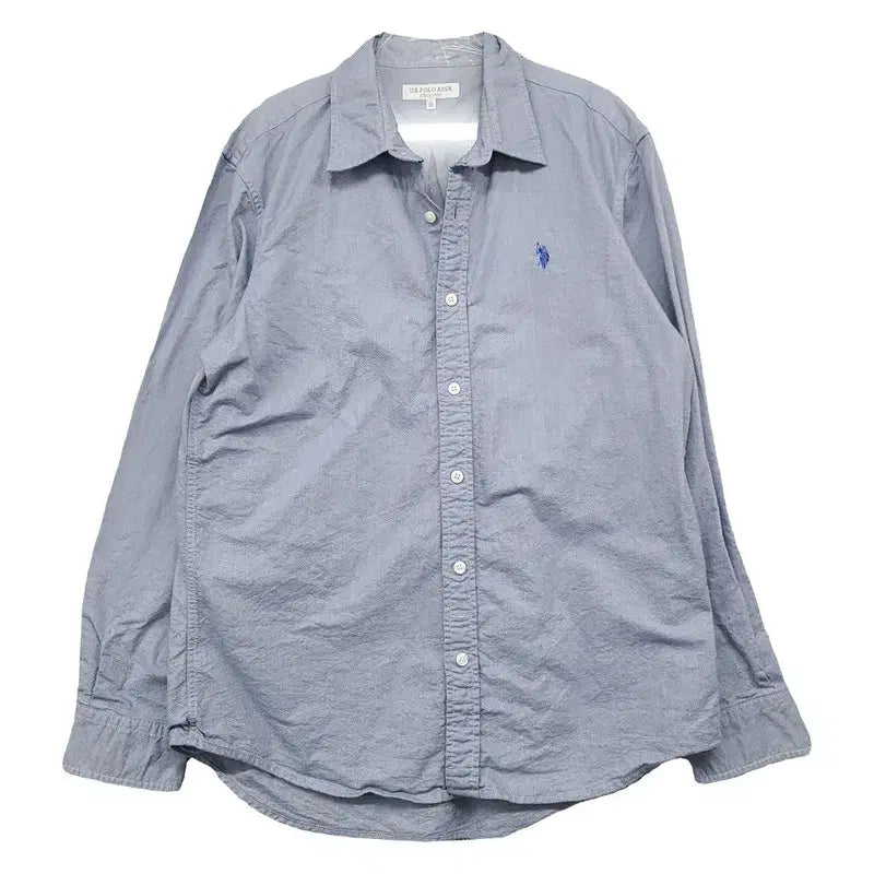 [BUNJANG] Polo Assen Light Blue Logo Shirt L (100) / 폴로아쎈 라이트 블루 로고 셔츠 L 100