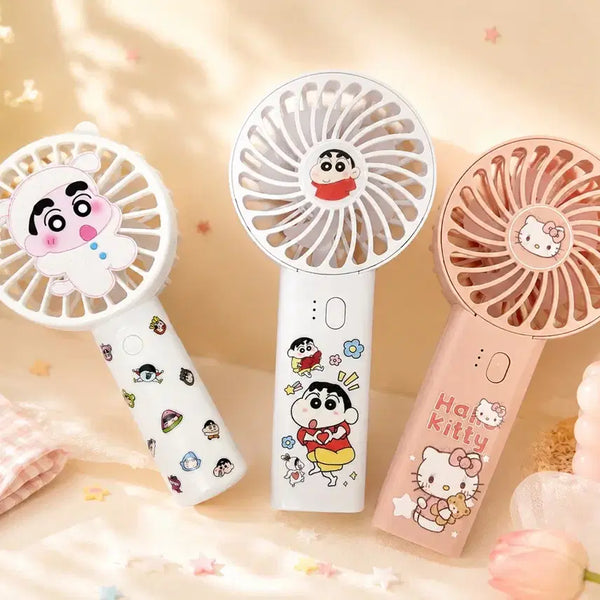 [BUNJANG] Character Portable Fan (Hello Kitty / Crayon Shin-chan) / 캐릭터 휴대용 선풍기 (헬로키티/짱구)