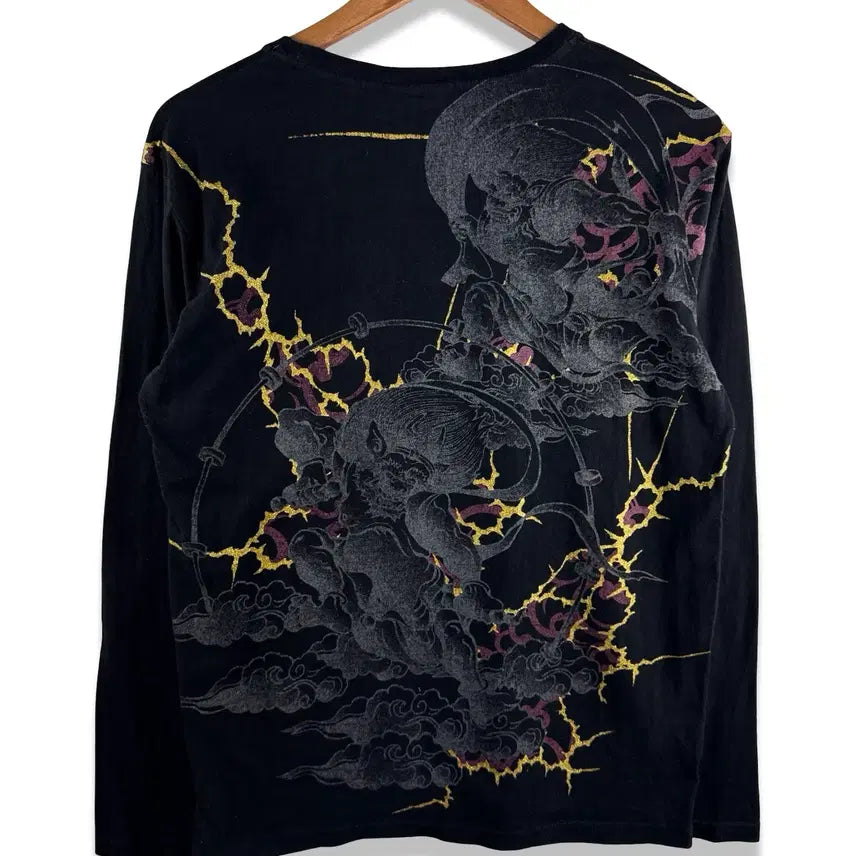 [BUNJANG] Oriental Wind God & Thunder God Long Sleeve Shirt / JPN 오리엔탈 풍신뇌신 롱슬리브4576