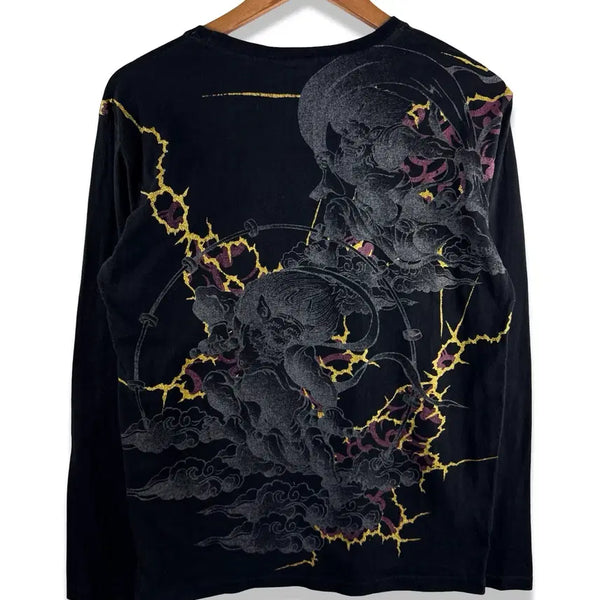 [BUNJANG] Oriental Wind God & Thunder God Long Sleeve Shirt / JPN 오리엔탈 풍신뇌신 롱슬리브4576