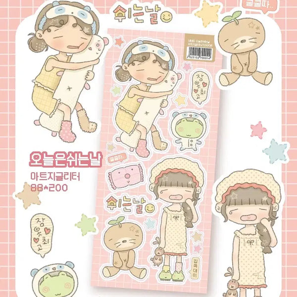 [BUNJANG] Pompom Stickers Set / 폼폼 스티커 처분