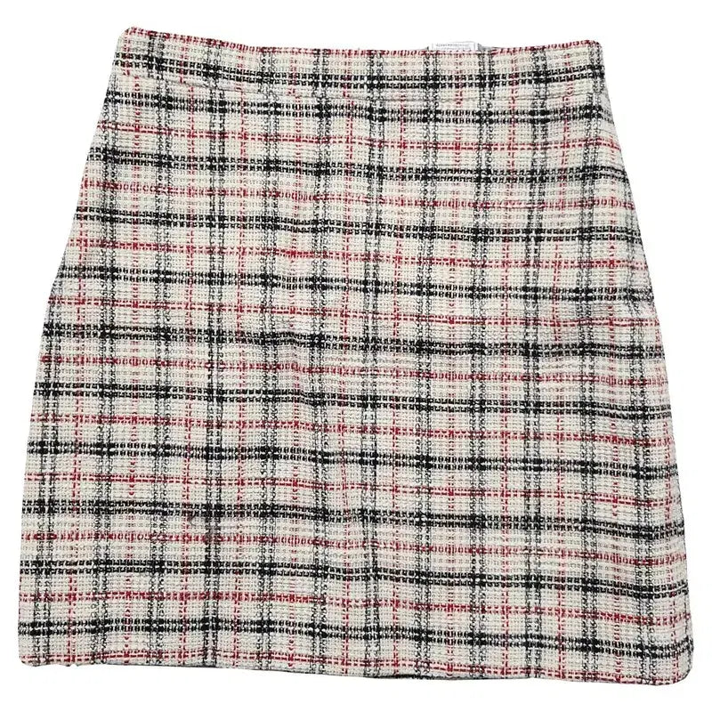 [BUNJANG] Roem Check Beige Mini Skirt / 로엠 체크 베이지 스커트 95