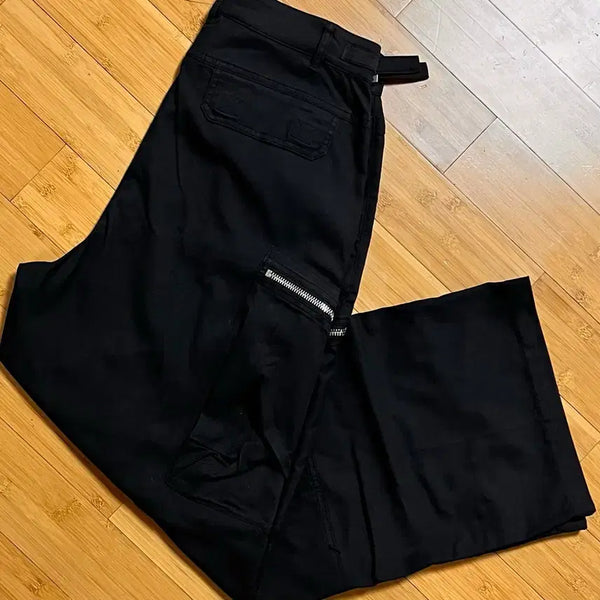 [BUNJANG] E.A. Black Cargo Pants Large / 이에이 블랙 카고팬츠 LARGE