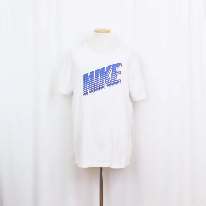 [BUNJANG] Nike Men's 100% Cotton Round Neck Short Sleeve T-Shirt / [정품] 나이키 남성 화이트 라운드 반팔 티셔츠 (L) 상상샵