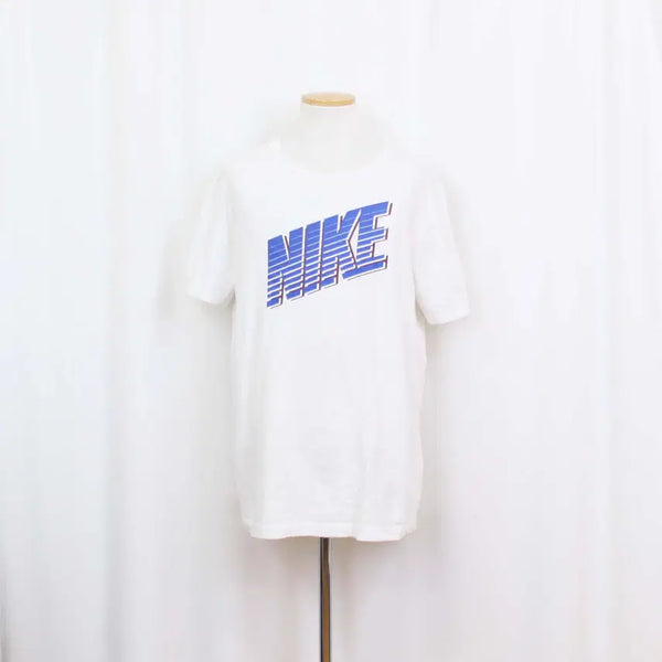 [BUNJANG] Nike Men's 100% Cotton Round Neck Short Sleeve T-Shirt / [정품] 나이키 남성 화이트 라운드 반팔 티셔츠 (L) 상상샵