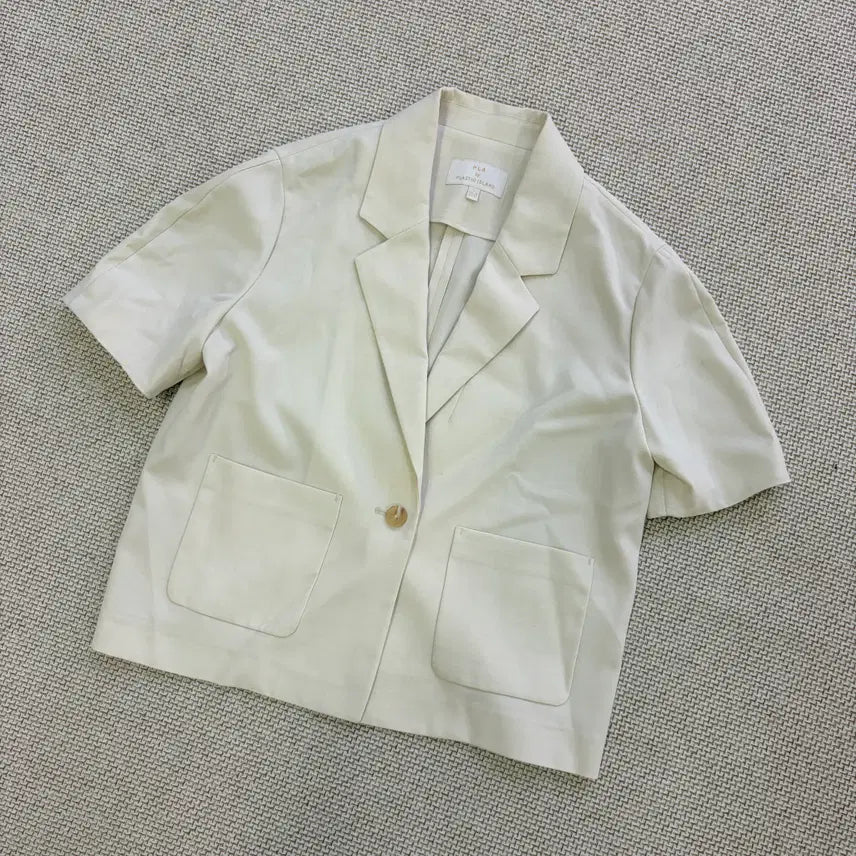 [BUNJANG] Plastic Island Women's Short Sleeve Jacket / S 플라스틱아일랜드 여성 반팔 자켓 0722D1