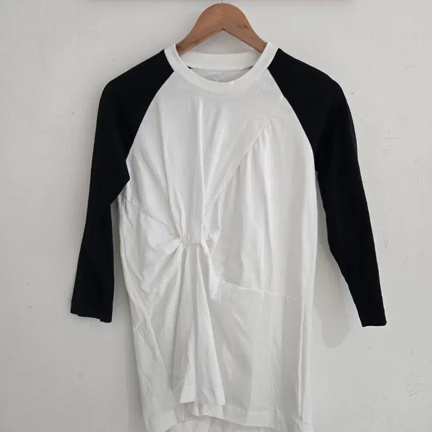 [BUNJANG] Marques Almeida Cotton T-Shirt White & Navy XS / 마르케스 알메이다 티셔츠