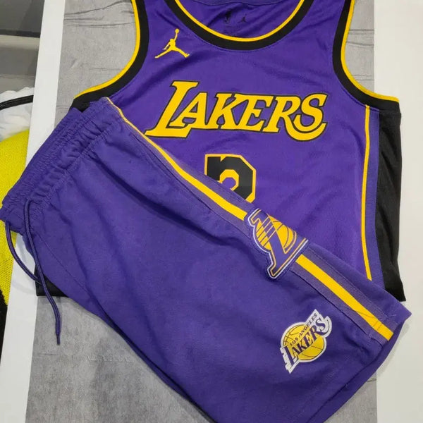 [BUNJANG] Nike Los Angeles Lakers Anthony Davis Jersey Top and Bottom Set / 나이키 LA 레이커스 데이비스 유니폼 상하의 세트