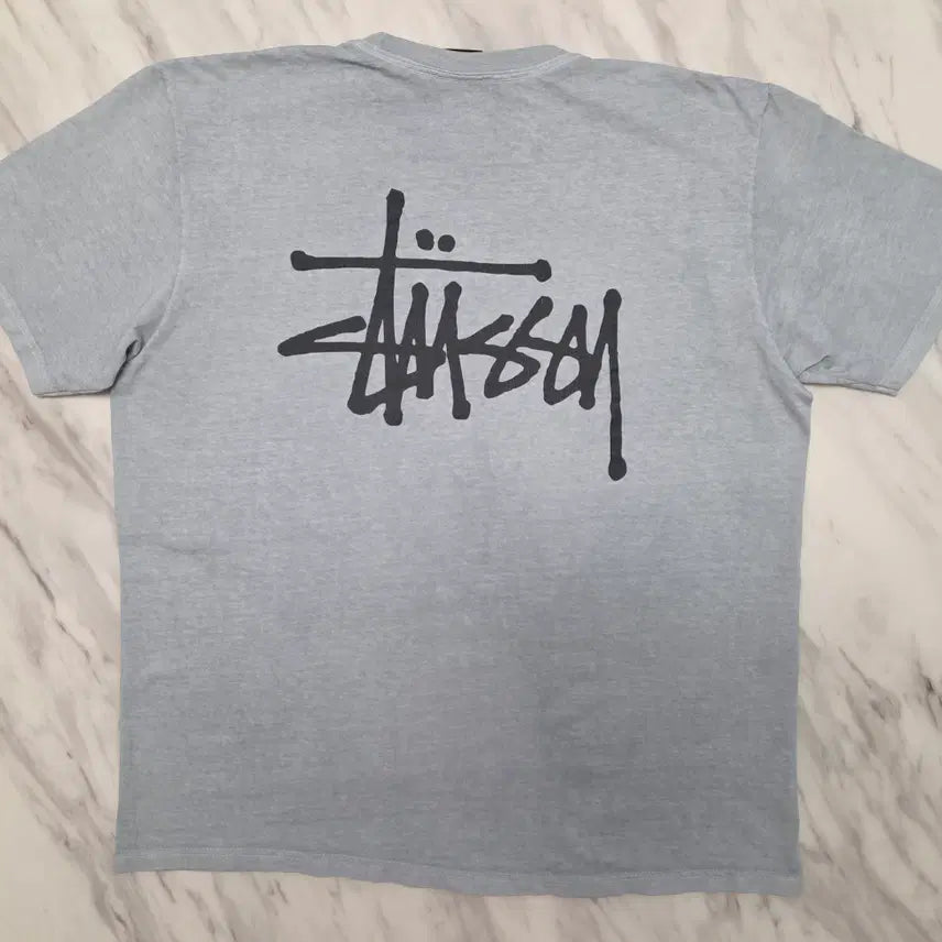 [BUNJANG] Stussy Basic Pigment Dyed Short Sleeve T-Shirt / 스투시 베이직 스투시 피그먼트 다이드 반팔 티셔츠