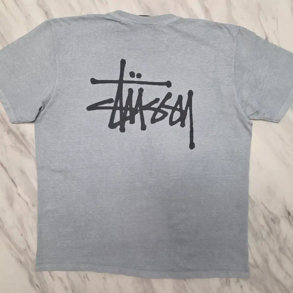[BUNJANG] Stussy Basic Pigment Dyed Short Sleeve T-Shirt / 스투시 베이직 스투시 피그먼트 다이드 반팔 티셔츠