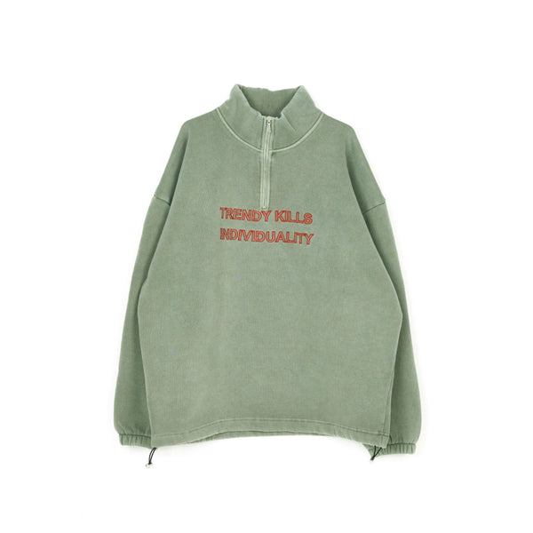 [BUNJANG] Esselmy Half Zip-Up Sweatshirt / 에씰미 하프 집업 맨투맨