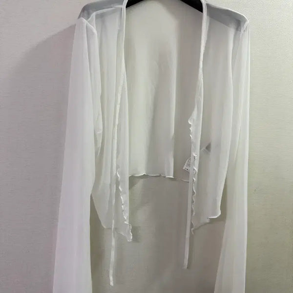 [BUNJANG] White Swimsuit Bolero Cardigan / 흰색 수영복 볼레로 가디건