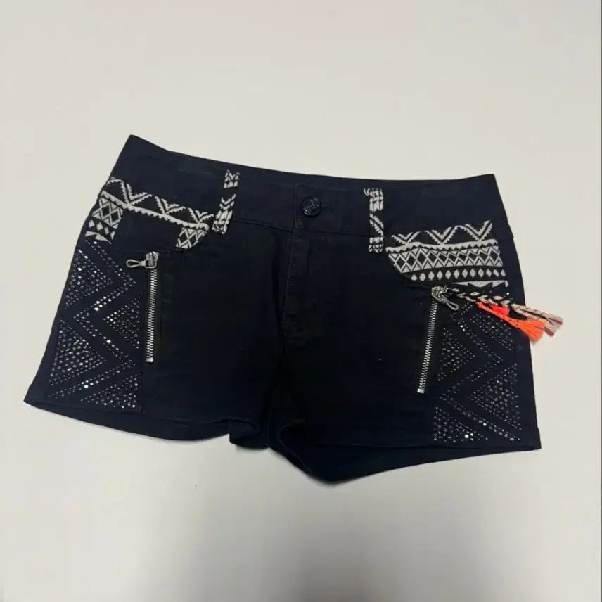 [BUNJANG] Egoist Indian Pattern Vintage Shorts Black / 에고이스트 인디언 패턴 빈티지 쇼츠 반바지 55 블랙