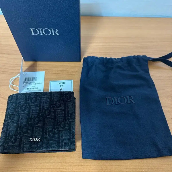 [BUNJANG] Dior Oblique Black Bifold Wallet / 디올 오블리크 블랙 반지갑