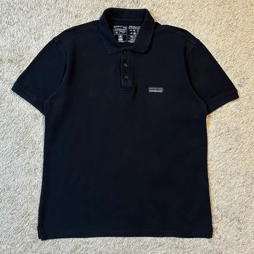 [BUNJANG] Patagonia Small Patch Short Sleeve Polo Shirt Black XL / [XL] 파타고니아 스몰패치 반팔 카라티 블랙