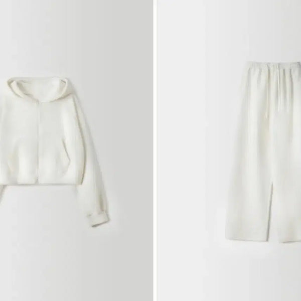 [BUNJANG] Ondemine Snow Set Hoodie Sweatpants / 온드민 스노우 세트 후드집업 스웻팬츠