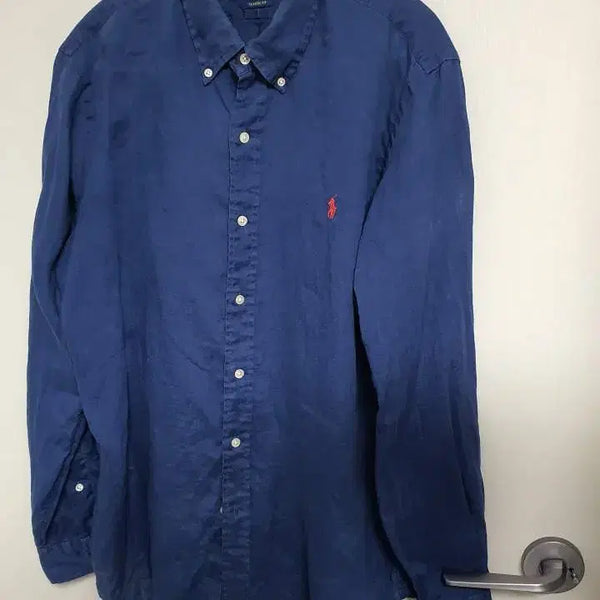 [BUNJANG] Polo Ralph Lauren Linen Shirt Navy / 105)폴로랄프로렌 린넨 셔츠 네이비