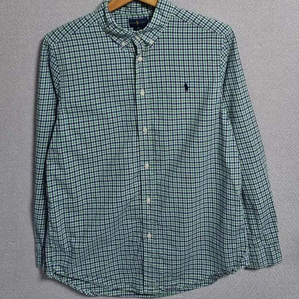 [BUNJANG] Polo Ralph Lauren Green Check Shirt / 실측 M (95) 폴로랄프로렌 그린 체크 셔츠