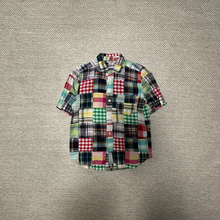 [BUNJANG] BEAMS BOY Patchwork Shirt / BEAMS BOY patchwork shirt
