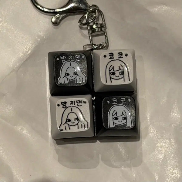 [BUNJANG] Jjimkongz Izuna Bang Jimin Coco Louvre Baguette Keycap / 이즈나 방지민 코코 프랑스 루브르 바게트 팝업 키캡 찜콩즈