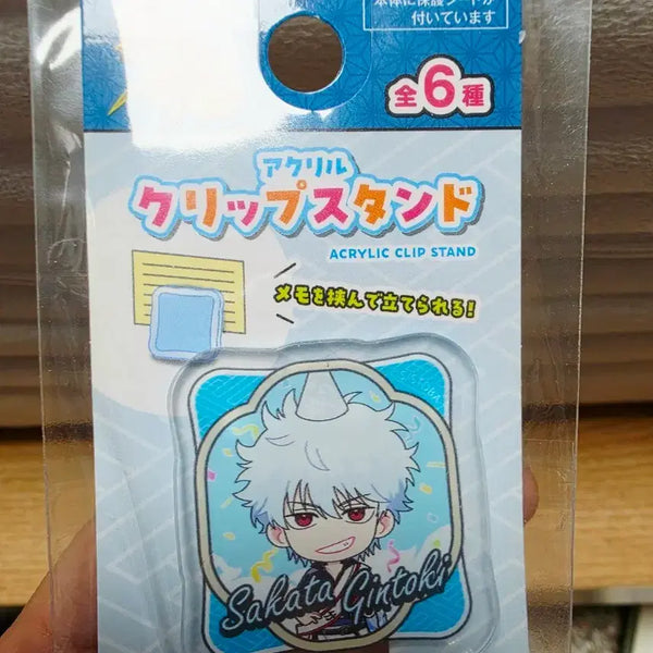 [BUNJANG] Gintama Sakata Gintoki Acrylic Clip Stand (Sealed) / (미개봉) 은혼 사카타 긴토키 아크릴 클립 스탠드