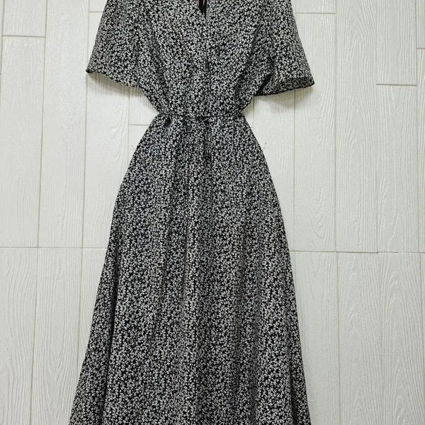 [BUNJANG] Floral Print Midi Dress / 잔꽃원피스