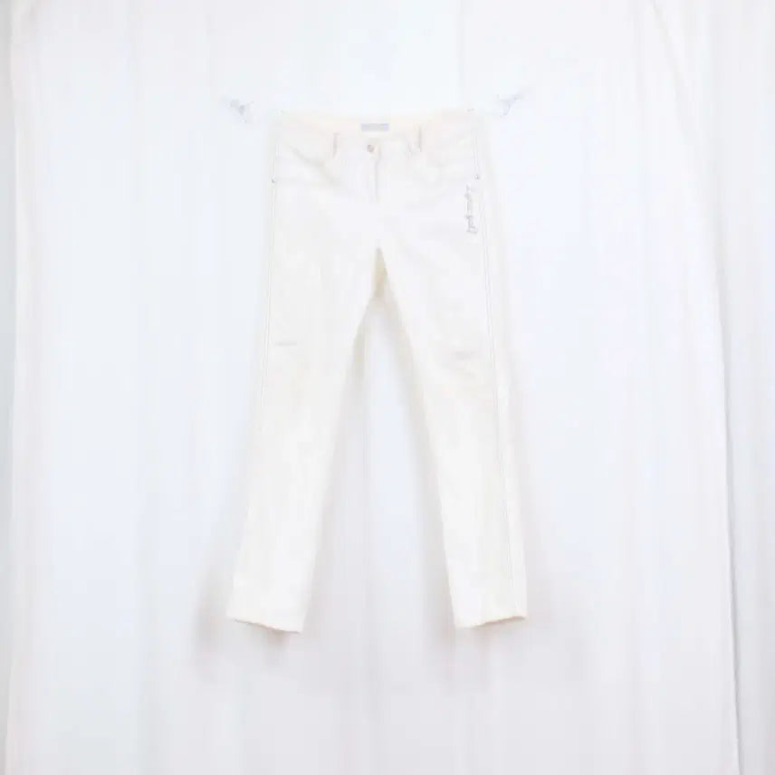 [BUNJANG] LYNX Women's Premium Cotton Spandex Golf Pants White Slim Fit Size 67 / [정품] 링스 여성 골프 팬츠 바지 (67) 상상샵