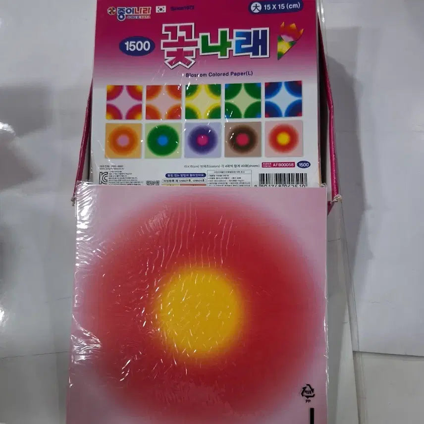 [BUNJANG] Kkotnarae Origami Paper 15x15cm (40 Sheets per Set, 8 Sets) / 꽃나래 색종이 15x15cm 40매8세트
