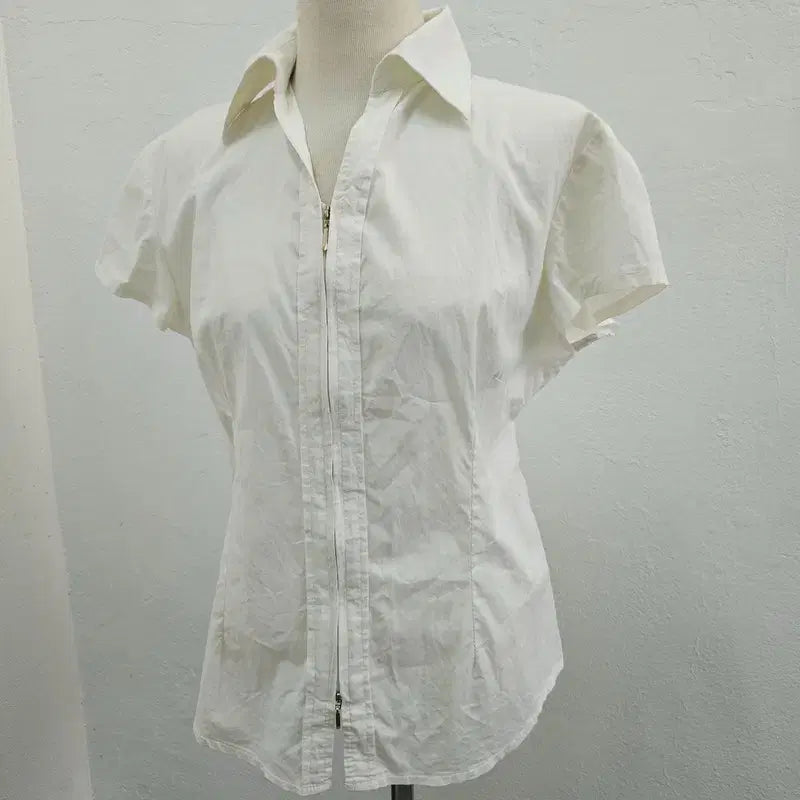 [BUNJANG] MAGGO ITALY Cream Cotton Blend Blouse / MAGGO ITALY 블라우스 여 66/77 J6310