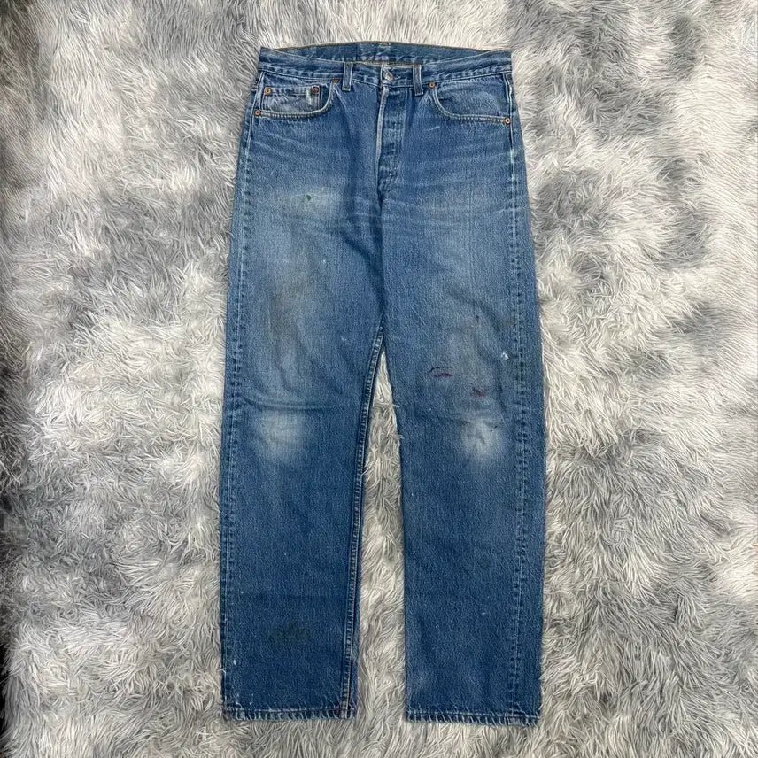 [BUNJANG] Levi's 501 USA '90s Painter Jeans / [34] 90s 리바이스 usa 501 중청 painter