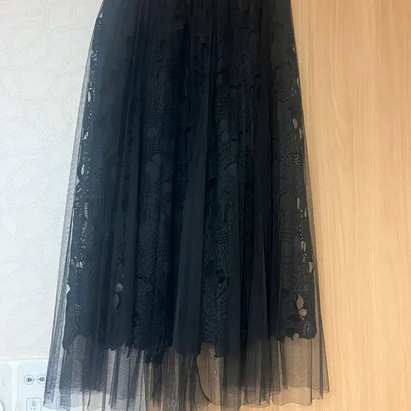 [BUNJANG] GGPX Chiffon Lace Long Skirt / Ggpx 샤 스컷