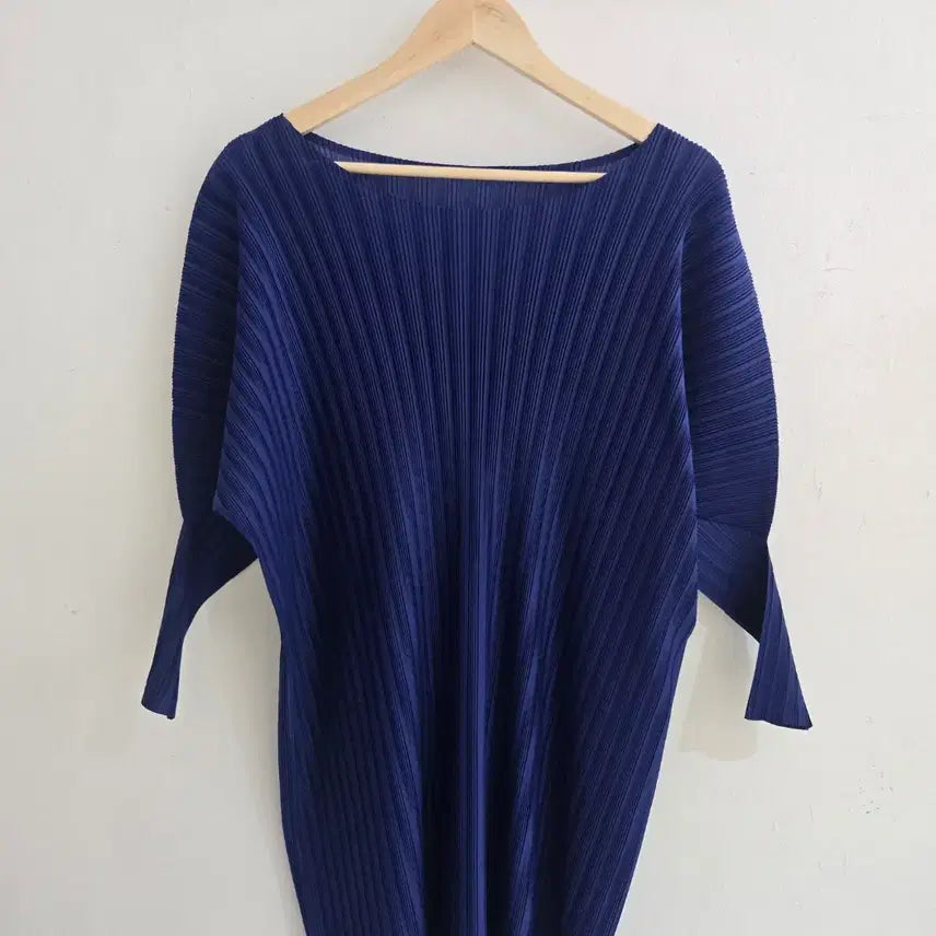 [BUNJANG] Pleats Please Dress Navy Polyester Size 3 / 플리츠 플리즈 드레스