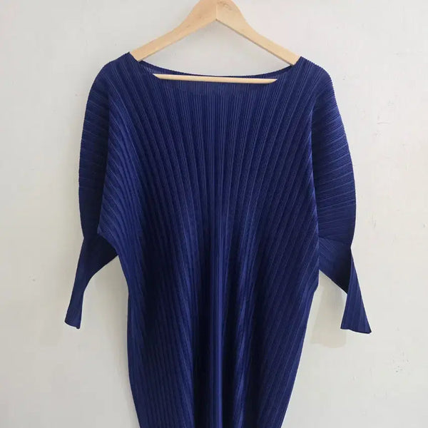 [BUNJANG] Pleats Please Dress Navy Polyester Size 3 / 플리츠 플리즈 드레스