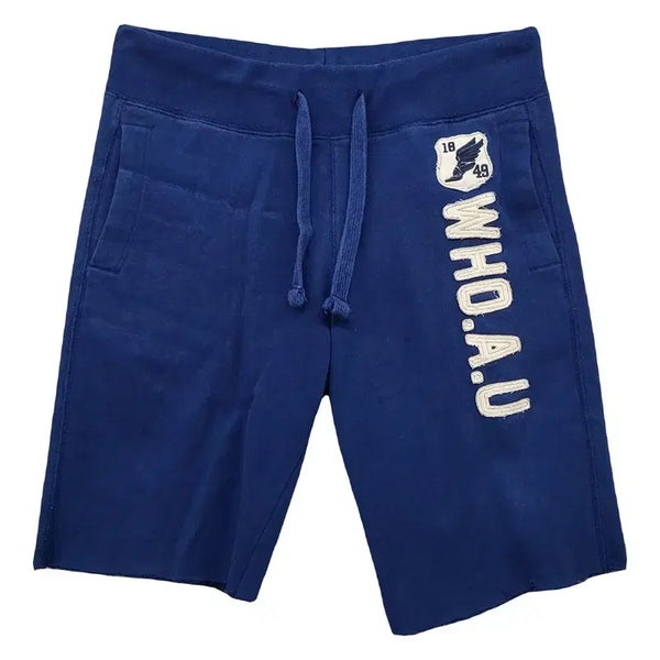 [BUNJANG] Whoohoo Embroidered Logo Navy Shorts M / 후아유 자수 로고 네이비 반바지 M