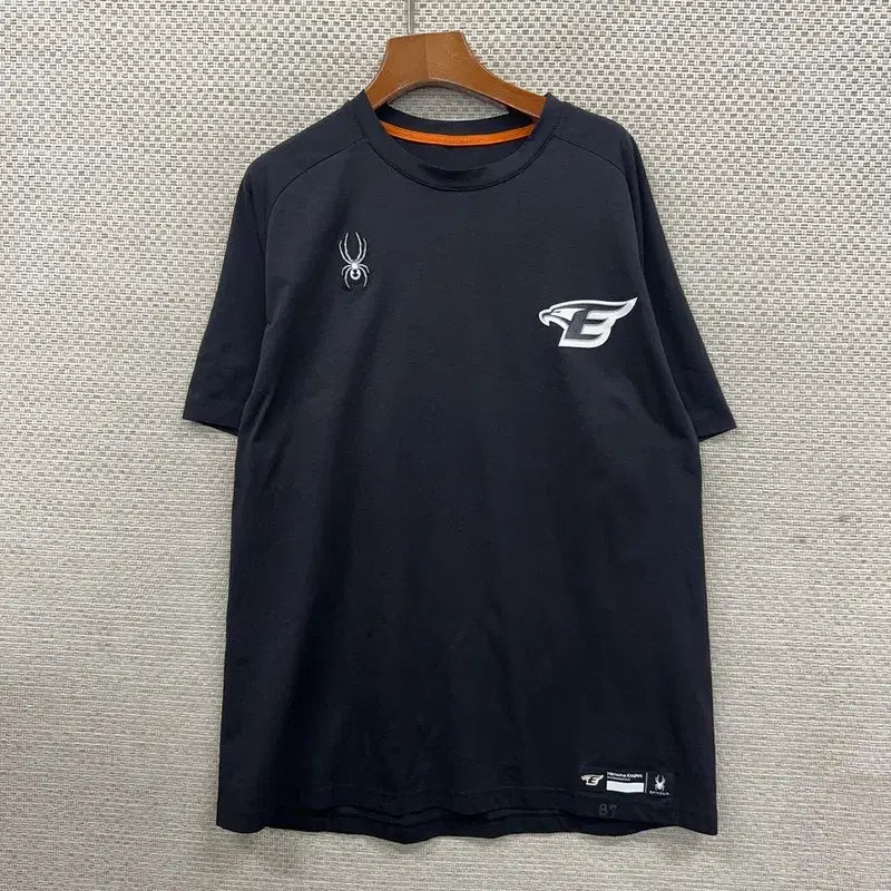 [BUNJANG] Spider Hanwha Eagles Practice Short Sleeve T-Shirt Size 105 / 스파이더 한화 이글스 연습용 반팔티 105 D09500