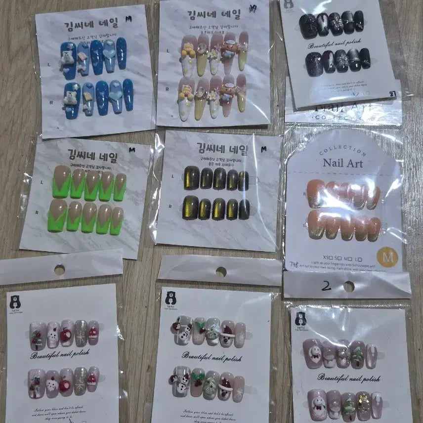 [BUNJANG] Character Nail Tips - Medium Size / 캐릭터 네일팁 M사이즈