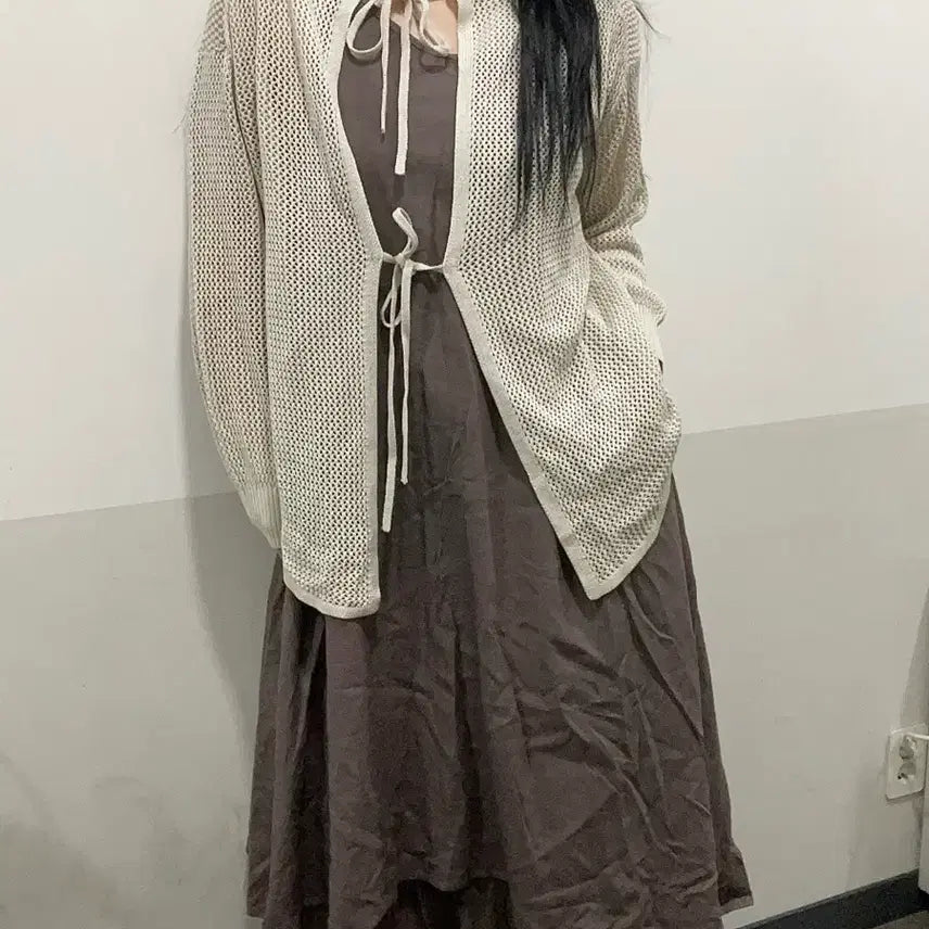 [BUNJANG] Vintage Bohemian Layered Outfit Set / Vtg 톤온톤 보헤미안 레이어드 풀 코디 세트