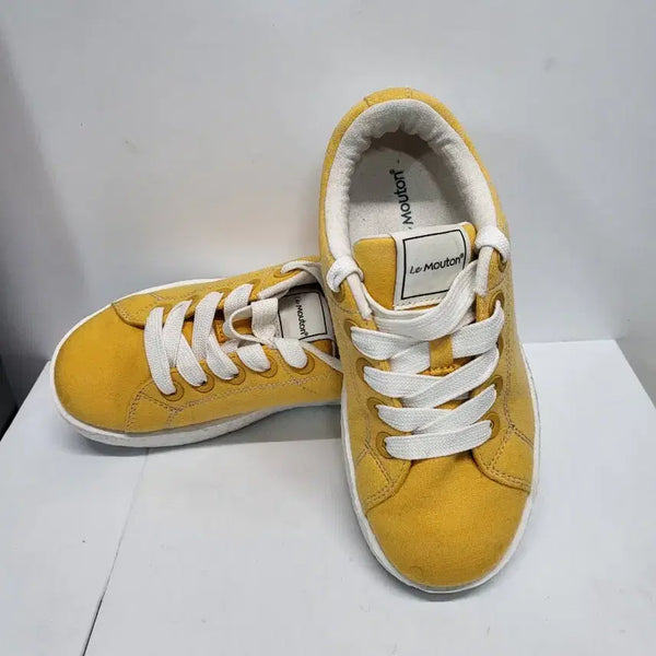 [BUNJANG] Lemont Suede Sneakers Mustard Yellow / 르므통스니커즈(무료배송