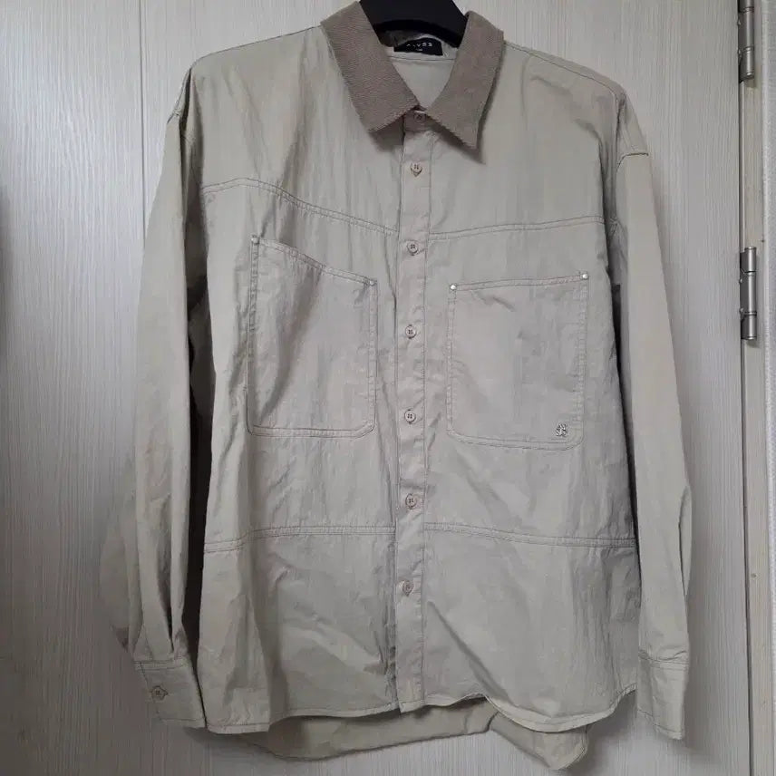 [BUNJANG] L Alice Contrast Work Shirt / [L] 알리스 콘트라스트 워크셔츠